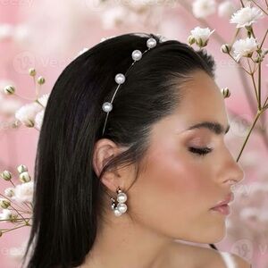 Ettika Dainty Gold Tone Pearl Headband *Brand New With Tag!